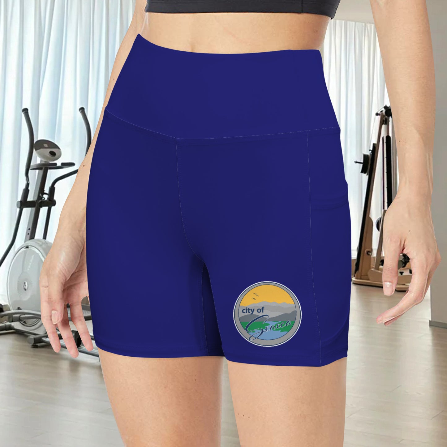 High Waist Deep Pockets Yoga Shorts