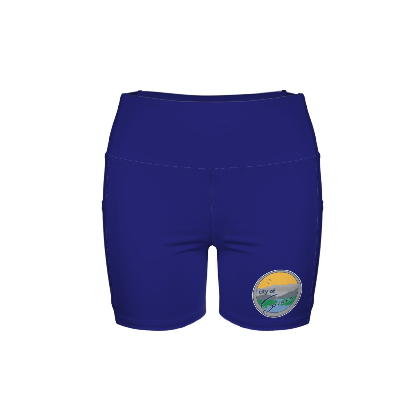High Waist Deep Pockets Yoga Shorts