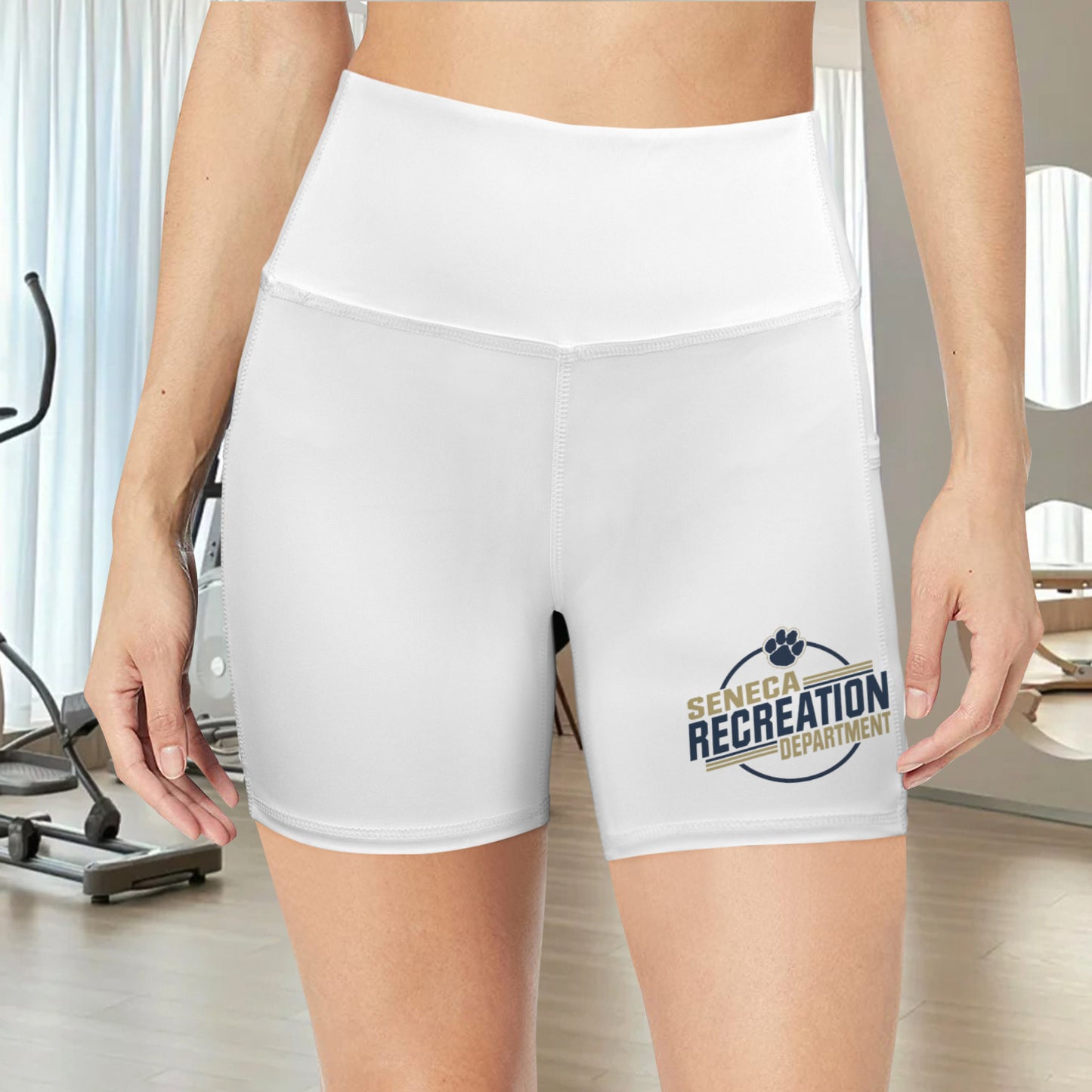 High Waist Deep Pockets Yoga Shorts