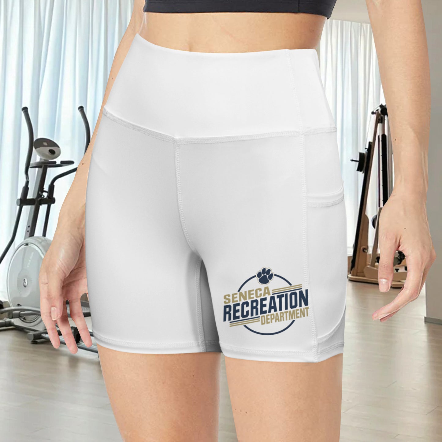 High Waist Deep Pockets Yoga Shorts