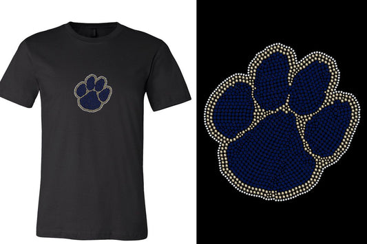 Rhinestones Seneca Paw Unisex t-shirt