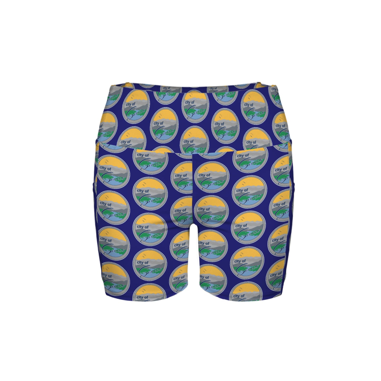 High Waist Deep Pockets Yoga Shorts
