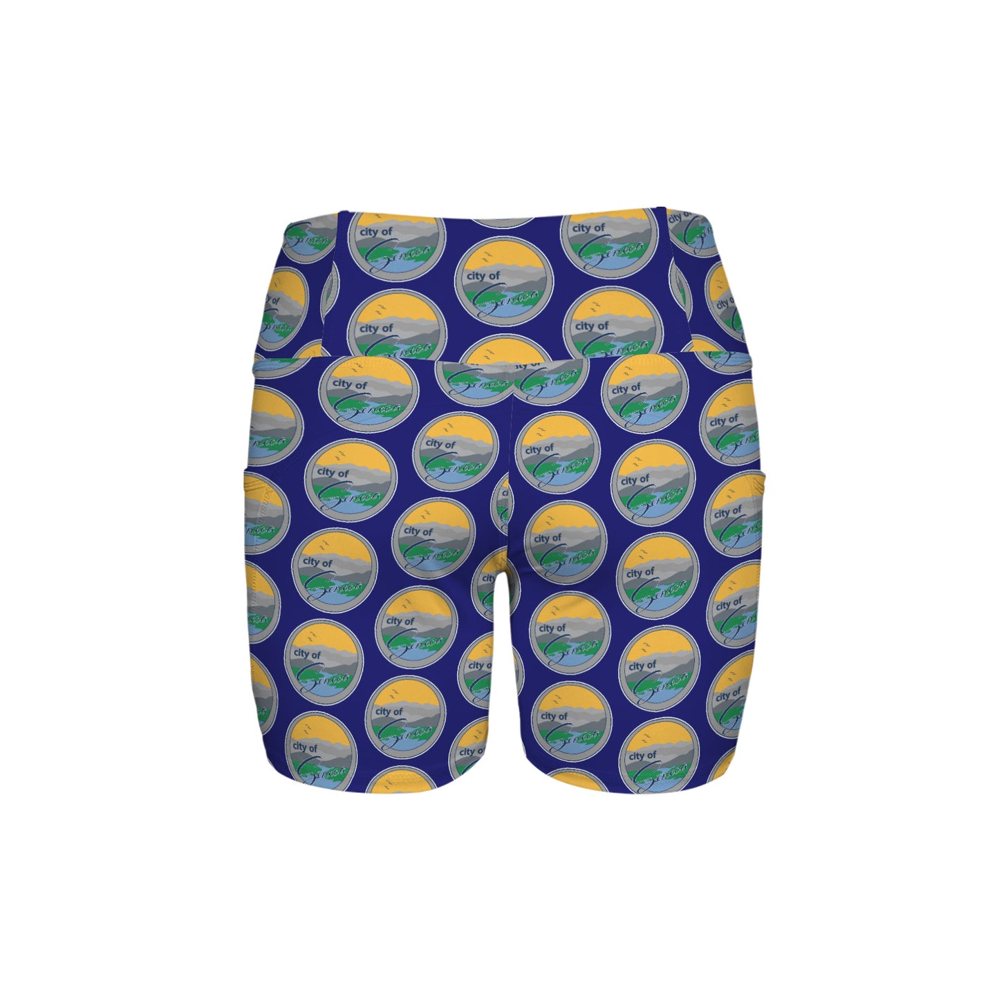 High Waist Deep Pockets Yoga Shorts
