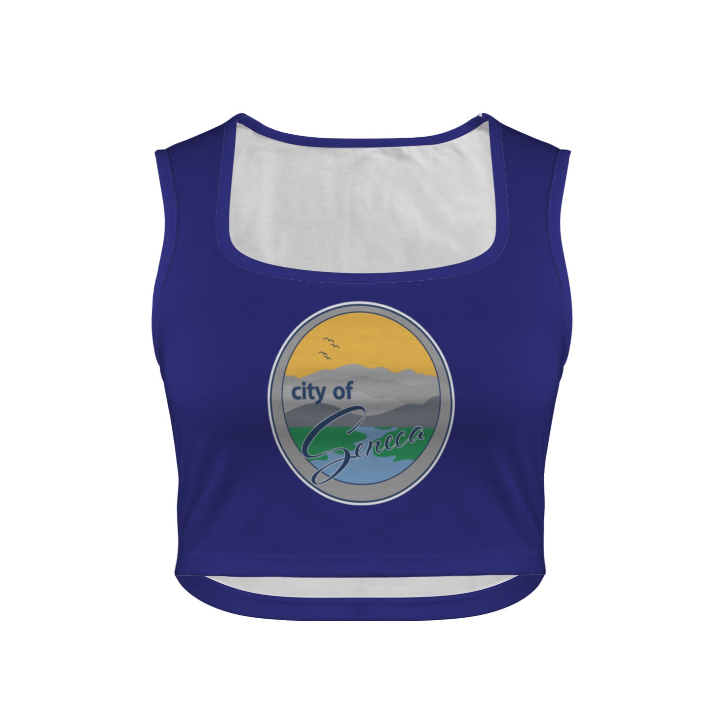 Women's Square Neck Crop Tank Top